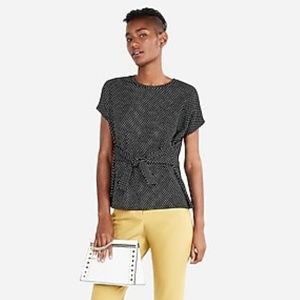 Express Polka Dot Tie Waste Tee
